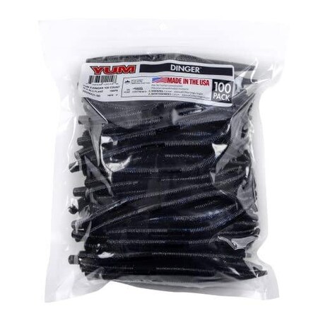 Yum Dinger, 5, Bulk Pack 100 Count, Black Blue Flake